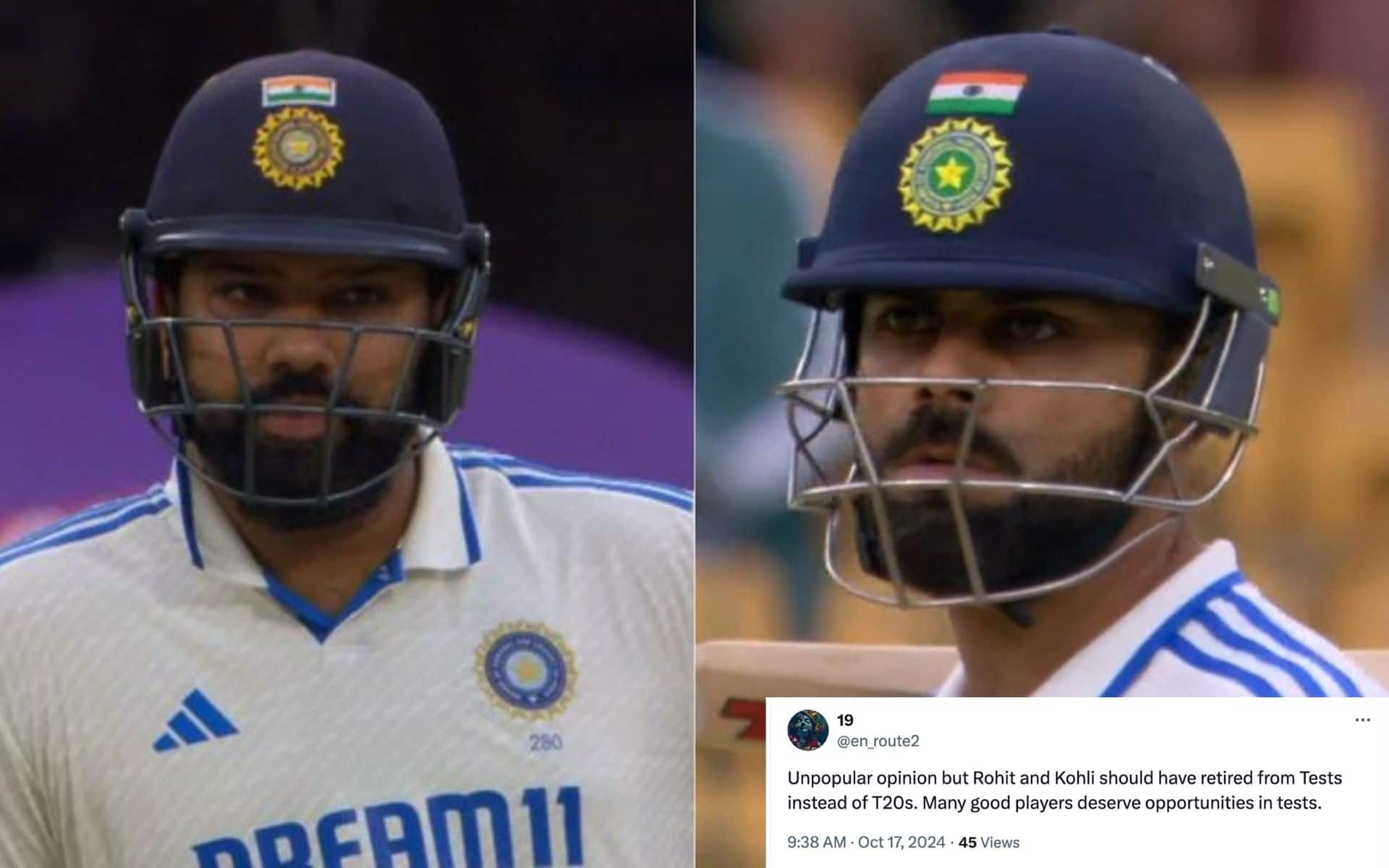 'Rohit And Kohli Should Have Retired...': Fans Get Frustrated After India's Collapse Vs New Zealand